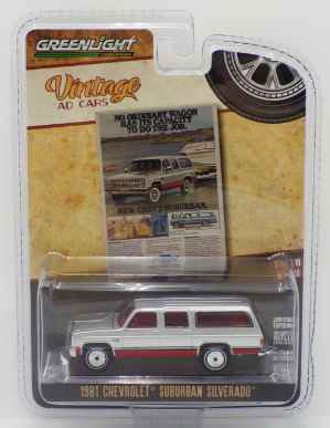 1981 Chevrolet Suburban Vintage Ad Cars Series 10 1:64 Scale Vintage Ad Cars, Series 40, 1:64 Scale