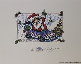 2009 Santa Claus #2 Numbered and Autographed by Sam Bass Print 14 " X 11" 2009 Santa Claus #2 Numbered  and Autographed by Sam Bass Print 14 " X 11"