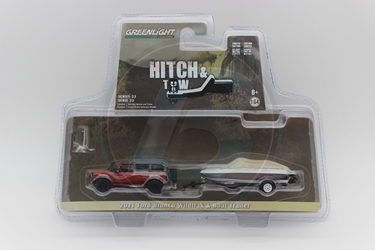 2021 Ford Bronco Wildtrak & Boat Trailer Hitch and Tow Series 23 1:64 Scale Hitch and Tow, Series 23, 1:64 Scale
