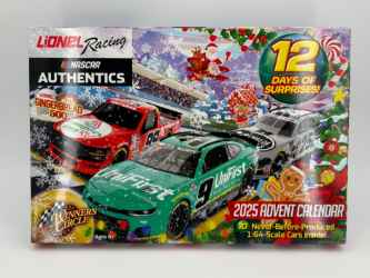 2025 Lionel Racing Advent Calendar w/ 12 1:64 Nascar Diecast Lionel Racing Advent Calendar, Nascar Diecast, 2025 Nascar Diecast, 1:64 Scale Diecast, Christmas