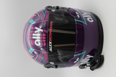 Alex Bowman 2022 Ally Full Size Replica Helmet Alex Bowman, Helmet, NASCAR, BrandArt, Full Size Helmet, Replica Helmet