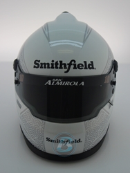 Aric Almirola 2020 Smithfield Foods MINI Replica Helmet Aric Almirola, Helmet, NASCAR, BrandArt, Mini Helmet, Replica Helmet