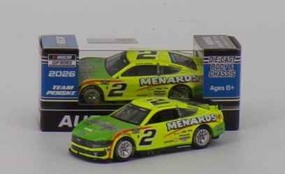 Austin Cindric 2026 Menards / Frogtape 1:64 Nascar Diecast Austin Cindric, Nascar Diecast, 2026 Nascar Diecast, 1:64 Scale Diecast,