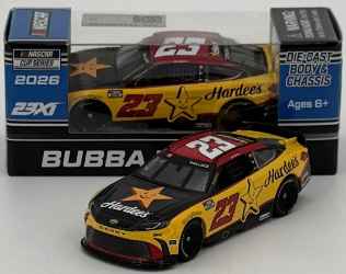 Bubba Wallace 2026 Hardees 1:64 Nascar Diecast Bubba Wallace, Nascar Diecast, 2026 Nascar Diecast, 1:64 Scale Diecast,