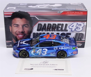 Bubba Wallace Autographed 2018 Air Force 1:24 Liquid Color Nascar Diecast Bubba Wallace Nascar Diecast,2018 Nascar Diecast,1:24 Scale Diecast, pre order diecast, 2018 Richard Petty Motorsports