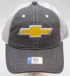 Chevrolet Gray & Yellow Trucker Adult Hat Hat, Licensed