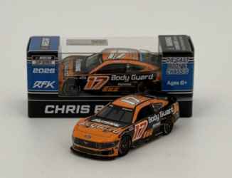 Chris Buescher 2026 Body Guard 1:64 Nascar Diecast - FOIL NUMBER DIECAST Chris Buescher, Nascar Diecast, 2026 Nascar Diecast, 1:64 Scale Diecast,
