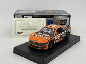 Chris Buescher Autographed 2026 Body Guard 1:24 Nascar Diecast - FOIL NUMBER DIECAST Chris Buescher, Nascar Diecast, 2026 Nascar Diecast, 1:24 Scale Diecast