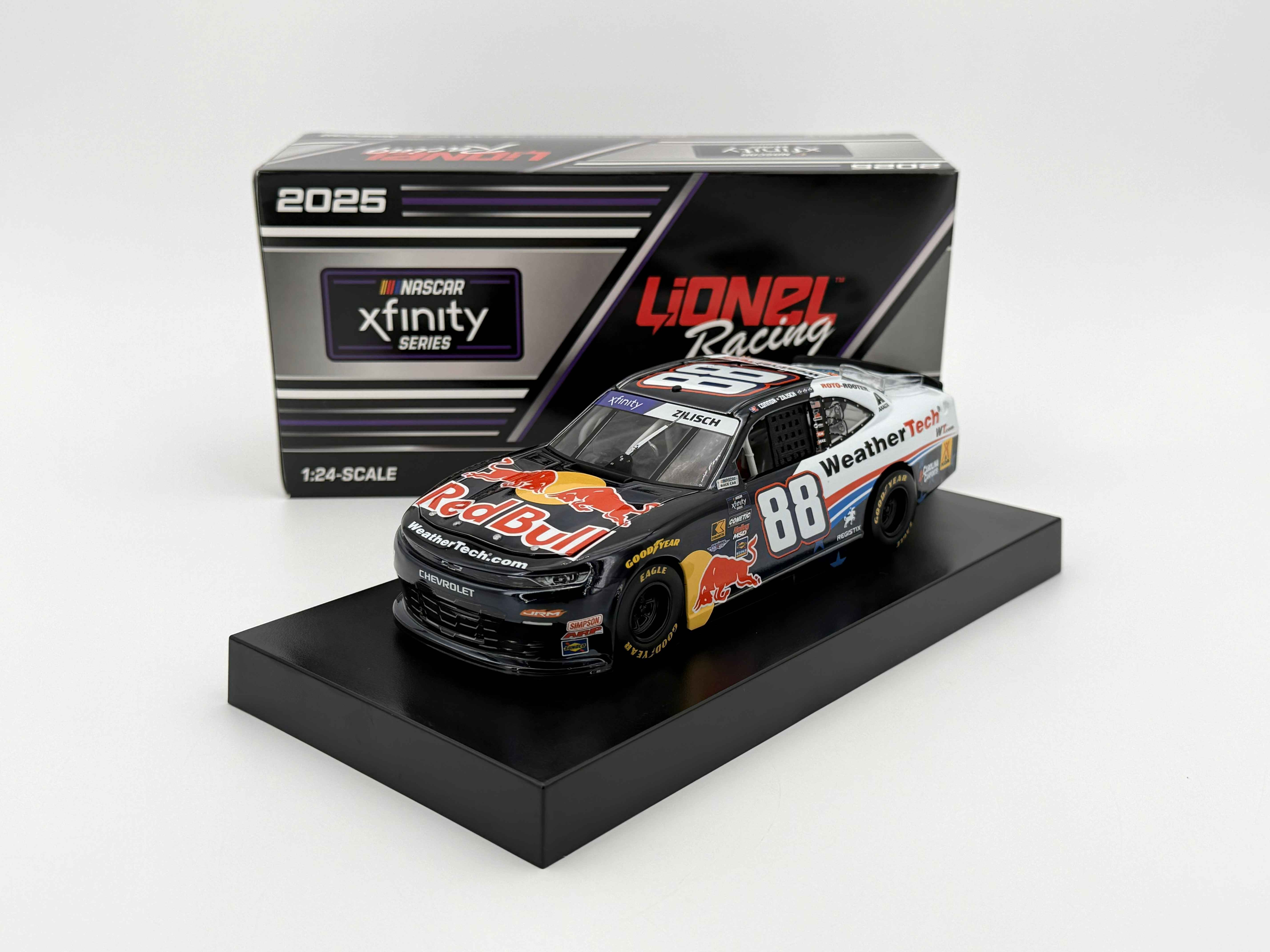 Connor Zilisch 2025 Weathertech/Red Bull 1:24 Color Chrome Nascar ...