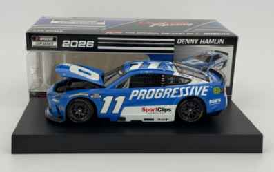 Denny Hamlin 2026 Progressive 1:24 Nascar Diecast Denny Hamlin, Nascar Diecast, 2026 Nascar Diecast, 1:24 Scale Diecast