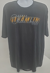 Denny Hamlin Flag Black Shirt Denny Hamlin Flag, Black Shirt