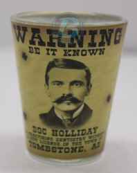 Doc Holliday American Outlaws Shotglass Doc Holliday American Outlaws Shotglass