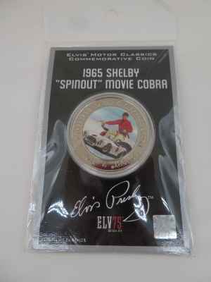 Elvis Presley's 1965 Shelby Cobra Spinout Gracelnd Mint 75th Birthday 2010 Edition Commemorative Coin Elvis Presley's 1965 Shelby Cobra Spinout Gracelnd Mint 75th Birthday 2010 Edition Commemorative Coin