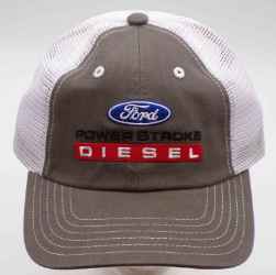 Ford Power Stroke Diesel Brown & White Trucker Adult Hat Hat, Licensed