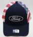 American Flag Ford Trucker Adult Hat - FORD-I0217