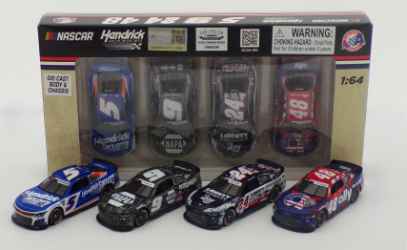 Hendrick Motorsports 2024 Salutes 4-Car Set 2024 1:64 Nascar Diecast Chassis Hendrick Motorsports , Nascar Diecast, 2024 Nascar Diecast, 1:64 Scale Diecast, Diecast Chassis