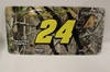 Jeff Gordon #24 No Sponsor Realtree License Plate Jeff Gordon ,Realtree,License Plate,R and R Imports,R&R