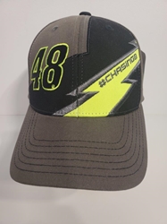 Jimmie Johnson Adult Chasing 8 Grey Hat Hat, Licensed, NASCAR Cup Series