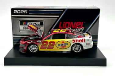 Joey Logano 2025 Shell-Pennzoil Special 1:24 Color Chrome Nascar Diecast Joey Logano, Nascar Diecast, 2025 Nascar Diecast, 1:24 Scale Diecast