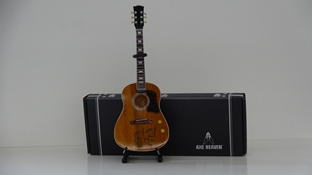 John Lennon “Give Peace a Chance” Mini Acoustic Guitar Replica - Fab Four Axe Heaven, Gibson, replica guitar