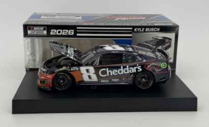 Kyle Busch 2026 Cheddars 1:24 Color Chrome Nascar Diecast Kyle Busch, Nascar Diecast, 2026 Nascar Diecast, 1:24 Scale Diecast