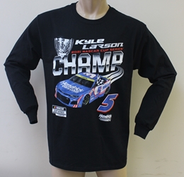 Kyle Larson 2021 Official Cup Series Champ Adult Long Sleeve Tee Kyle Larson, Tee, NASCAR, Race Win, Champion, Champ