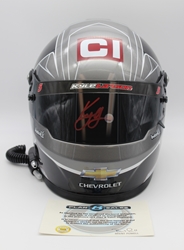 Kyle Larson Autographed w/ Red Paint Pen 2021 Cincinatti Full Size Replica Helmet Kyle Larson, Helmet, NASCAR, BrandArt, Full Size Helmet, Replica Helmet