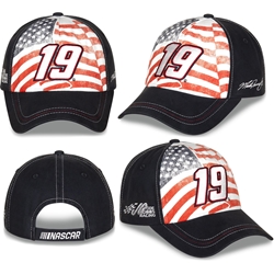 Martin Truex Jr #19 Patriotic Hat - Adult OSFM Martin Truex Jr, 2022, NASCAR Cup Series