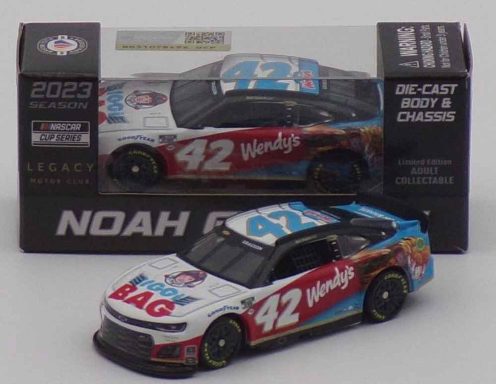 Borsa Noah Gragson 2023 Wendy's Biggie 1:64 Nascar pressofusa Borsa Noah Gragson 2023 Wendy's Biggie 1:64 Nascar pressofusa