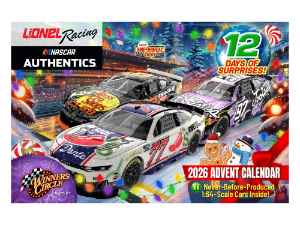 *Preorder* 2026 Lionel Racing Advent Calendar w/ 12 1:64 Nascar Diecast Lionel Racing Advent Calendar, Nascar Diecast, 2026 Nascar Diecast, 1:64 Scale Diecast, Christmas