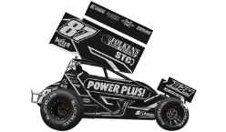 *Preorder* Aaron Reutzel 2026 Power Plus- Black  #87 1:50 Sprint Car Diecast Aaron Reutzel, sprint diecast, diecast collectibles, dirt racing, sprint car, diecast cars, die-cast, racing collectibles, nascar die cast, 
