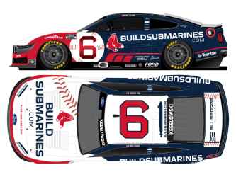 *Preorder* Brad Keselowski Autographed 2025 Buildsubmarines.com/Red Sox 1:24 Nascar Diecast - FOIL NUMBER DIECAST Brad Keselowski, Nascar Diecast, 2025 Nascar Diecast, 1:24 Scale Diecast, Autographed