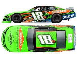 *Preorder* Brexton Busch 2026 Servpro 1:24 Late Model Diecast Brexton Busch, Nascar Diecast, 2026 Nascar Diecast, 1:24 Scale Diecast