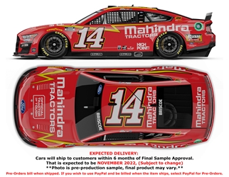 *Preorder* Chase Briscoe Autographed 2022 Mahindra Tractors Darlington Throwback 1:24 Nascar Diecast Chase Briscoe, Nascar Diecast, 2022 Nascar Diecast, 1:24 Scale Diecast