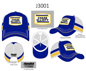 Chase Elliott 2022 Retro Stripe Hat - Adult OSFM Chase Elliott, 2022, NASCAR Cup Series