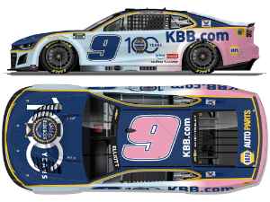 *Preorder* Chase Elliott 2026 Kelley Blue Book 100th Anniversary 1:24 Flash Coat Color Nascar Diecast Chase Elliott, Nascar Diecast, 2026 Nascar Diecast, 1:24 Scale Diecast