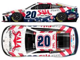 *Preorder* Christopher Bell 2026 Saia LTL Patriotic 1:24 Nascar Diecast Christopher Bell, Nascar Diecast, 2026 Nascar Diecast, 1:24 Scale Diecast