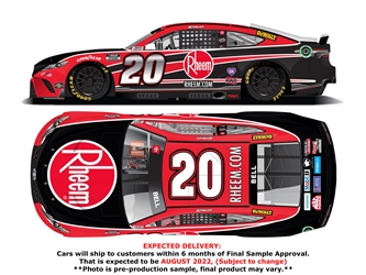 *Preorder* Christopher Bell Autographed 2022 Rheem 1:24 Nascar Diecast Christopher Bell, Nascar Diecast, 2022 Nascar Diecast, 1:24 Scale Diecast