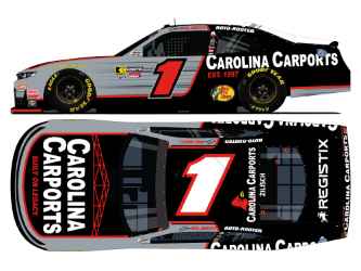*Preorder* Connor Zilisch 2026 Carolina Carports 1:24 Color Chrome Xfinity Diecast Connor Zilisch, Nascar Diecast, 2026 Nascar Diecast, 1:24 Scale Diecast