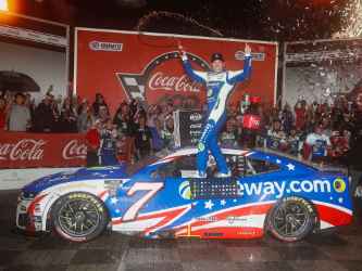 *Preorder* Daniel Suarez 2026 Patriotic Coke 600 5/24/26 Freeway Insurance Race Win 1:24 Color Chrome Nascar Diecast Daniel Suarez, Nascar Diecast, 2026  Nascar Diecast, 1:24 Scale Diecast