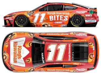 *Preorder* Denny Hamlin 2026 Kings Hawaiian Cinnamon Bites 1:24 Color Chrome Nascar Diecast Denny Hamlin, Nascar Diecast, 2026 Nascar Diecast, 1:24 Scale Diecast