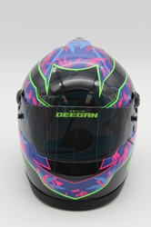 Hailie Deegan 2022 MINI Replica Helmet Hailie Deegan, Helmet, NASCAR, BrandArt, Mini Helmet, Replica Helmet