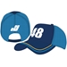 *Preorder* Jimmie Johnson 2021 #48 Carvana Indy Car Blue Sponsor Adult Hat - C48-i1830