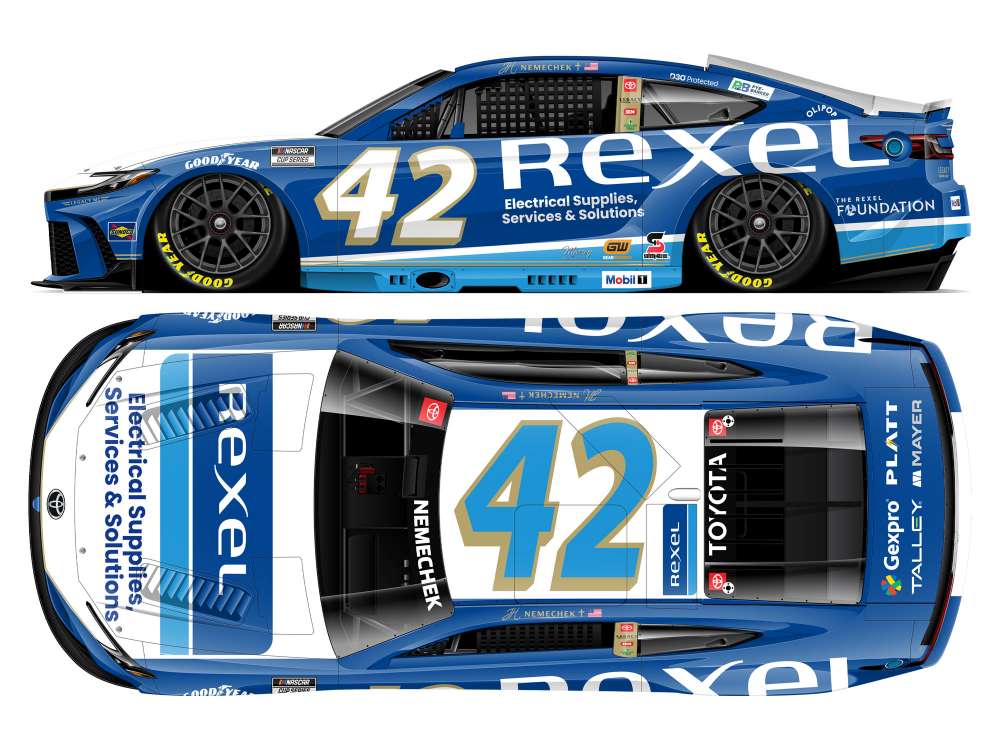 Rexel Racing Car John Hunter Nemechek 2025 Rexel 1:64 Nascar Diecast