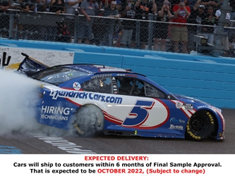 *Preorder* Kyle Larson Autographed 2021 HendrickCars.com Phoenix Cup Series Playoff Win 1:24 Color Chrome Nascar Diecast Race Win, Nascar Diecast, 2021 Nascar Diecast, 1:24 Scale Diecast, pre order diecast