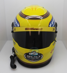 Michael McDowell 2021 Loves Daytona 500 Winner Full Size Replica Helmet Michael McDowell, Helmet, NASCAR, BrandArt, Full Size Helmet, Replica Helmet