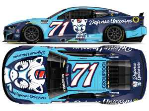 *Preorder* Michael McDowell 2026 Defense Unicorns 1:24 Color Chrome Nascar Diecast Michael McDowell, Nascar Diecast, 2026 Nascar Diecast, 1:24 Scale Diecast