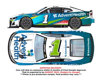 *Preorder* Ross Chastain Autographed 2022 Advent Health 1:24 Nascar Diecast Ross Chastain, Nascar Diecast, 2022 Nascar Diecast, 1:24 Scale Diecast