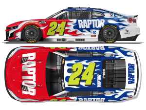 *Preorder* William Byron 2026 Raptor 1:24 Color Chrome Nascar Diecast William Byron, Nascar Diecast, 2026 Nascar Diecast, 1:24 Scale Diecast