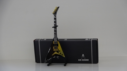 Randys Signature Black Concorde V Miniature Guitar Replica Collectible Axe Heaven, Gibson, replica guitar